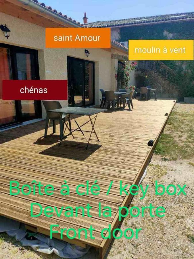 Appartamento Au Coeur Des Vignes Chenas Du Beaujolais La Chapelle-de-Guinchay Esterno foto
